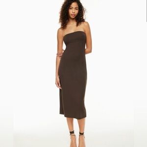 Wilfred Corulli Dress. NWT XXS, dark brown